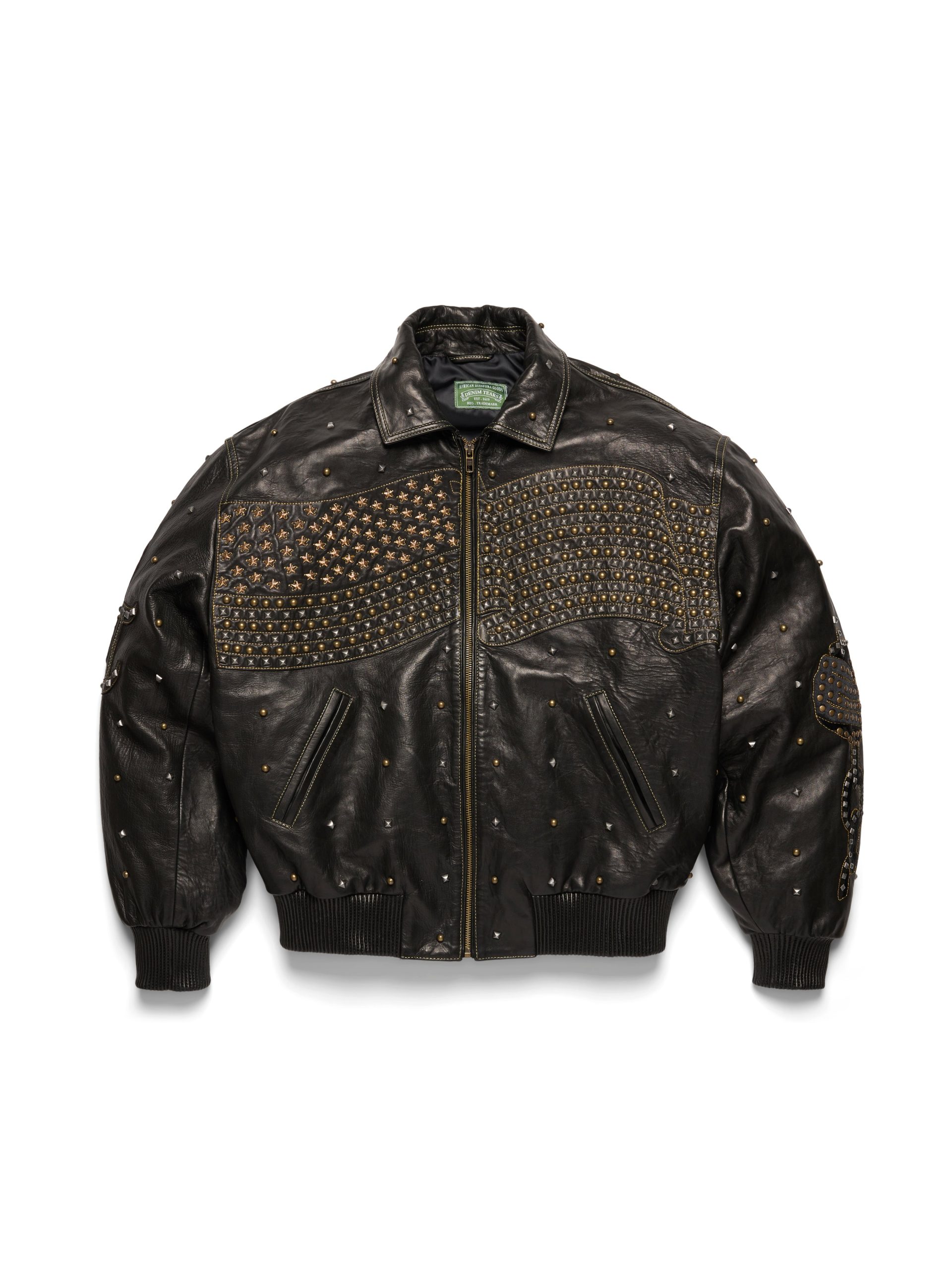 LadyLibertyStuddedLeatherJacket_BLACK_FRONT